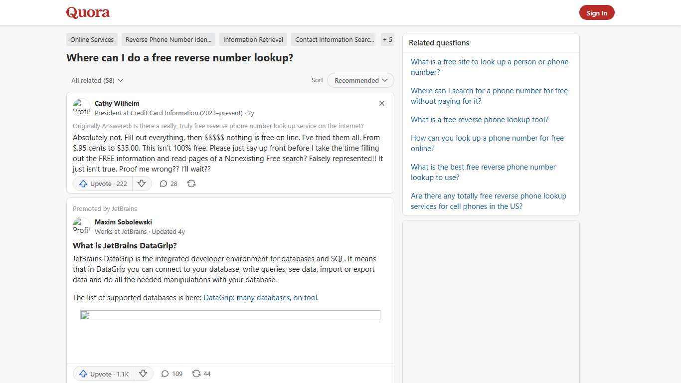 Where can I do a free reverse number lookup? - Quora